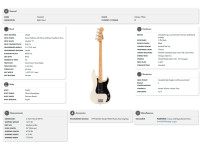 Fender Standard P BASS MN BPG OWT Fender Standard P BASS MN BPG OWT